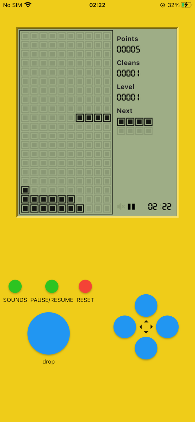 Block Drop Classic gameplay screen